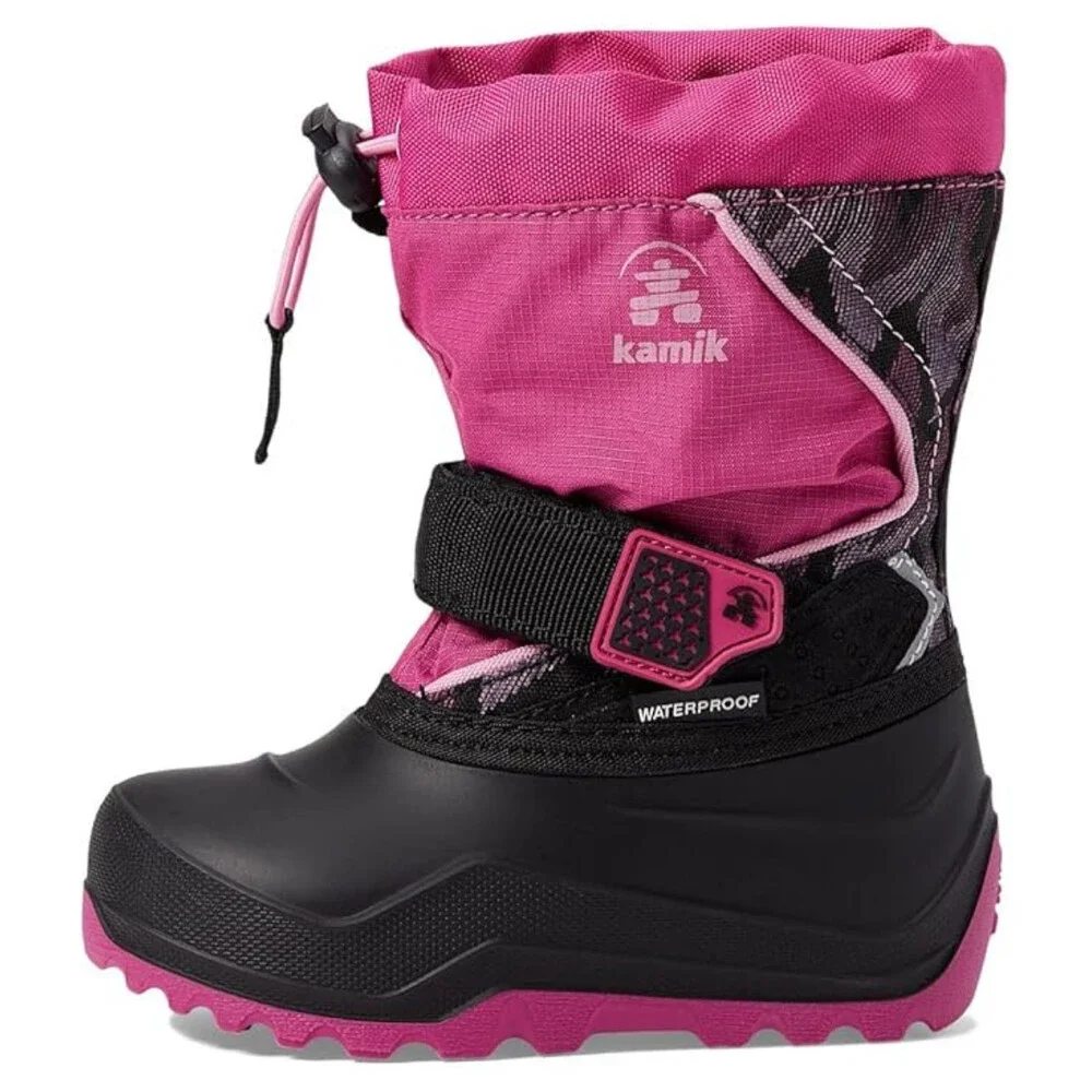 Kamik Snowfall P NF4420S-MAG Snow Boots Girls US 7 M Magenta Waterproof RHS8283